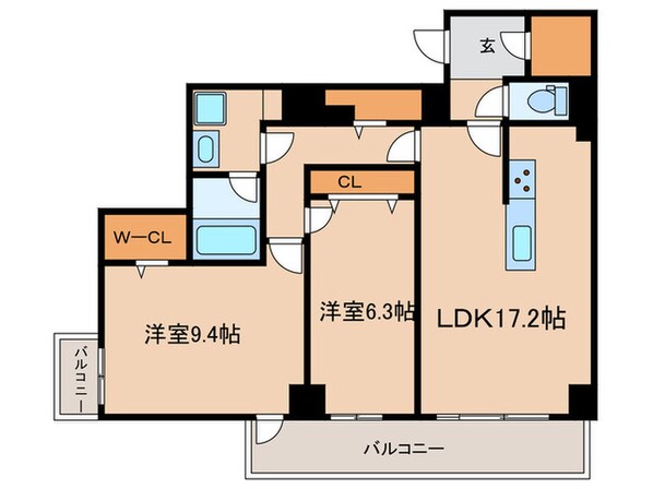 E-city大須の物件間取画像